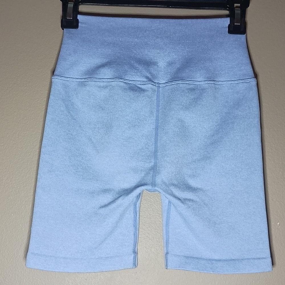 Spiritual Gangster Heather Blue Biker Shorts - Picture 3 of 4